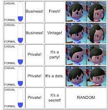 Acnl Hairstyles Animal Crossing Secret Business Casual