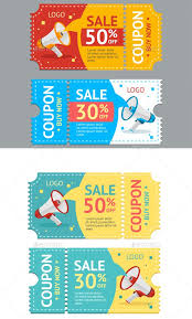Coupon Sale Vector Voucher Design Gift Voucher Design Ticket Design