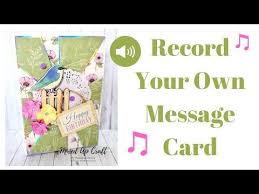 In this tutorial, i show you how to make a card with your own message recorded.please check the links below for the products i used.30s voice recording modul. How To Make A Musical Greeting Card Record Your Own Message Card Voice Recorder Youtube Musical Greeting Cards Card Craft Recordable Greeting Cards