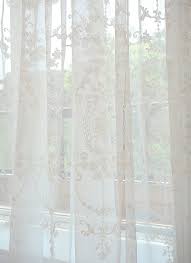 amazon de gwell elegant supersanft weiss transparent voile vorhang gardine schal mit osen top rideaux voilages voilage rideaux salon