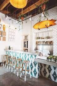 The World S First Hard Kombucha Brewery Gives Us Major Surf Shack Vibes Restaurant Interior Design Cafe Interior Design Coffee Shops Interior