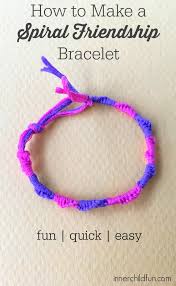 Then snip 8 slits in around the edge of the loom (each about 1/4″ deep.) punch a small hole in the center using the point of the scissors. How To Make Spiral Friendship Bracelets Inner Child Fun