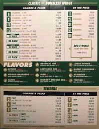 Wingstop menu offers wings and strips starting at around $6.00 for 10 wings and $6.00 for 4 strips respectively, which is just 60 cents per wing. Wing Stop Carry Out Menu Scanned Menu With Prices