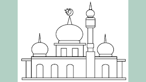 Klasik warna kartun istana istana emas indah png dan vektor untuk. Masjid Kartun Berwarna