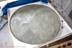 Diy Round Concrete Table Top Concrete Table Top Patio Table Top Concrete Table