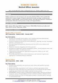 This free cv template for word is designed in a formal tone. Medical Officer Resume Samples Qwikresume