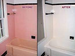 I tend to stick with a light blue or cream above my tiles. The Power Of Paint On Budget Room Revamps Bathrooms Remodel Painting Bathroom Tiles Bathroom Renovations