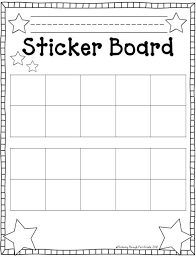 Stick To Good Behavior Sticker Board Classroom Management