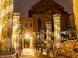 Check spelling or type a new query. Santa Chiara Cloister At Night In Between Art Food And Music Napoli The Sooper