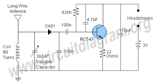 Simple Am Receiver Circuit Diagram Circuit Diagram Radio Wave Receiver