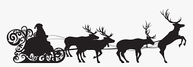Ded Moroz Santa Claus Reindeer Silhouette Silhouette Transparent Png Santa S Sleigh Png Download Kindpng
