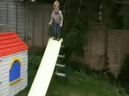 Kid Falls Through The Slide Gif Gfycat
