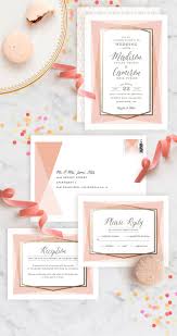 Modern Angles Foil Pressed Wedding Invitations Foil Pressed Wedding Invitations Wedding Invitations Cheap Wedding Invitations