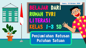 Materinya adalah tentang penjumlahan, perkalian, dan pembagian. Soal Dan Jawaban Tvri Kelas 1 3 Tanggal 15 Oktober 2020 Tugas Tvri Hari Ini Kelas 1 3 Youtube