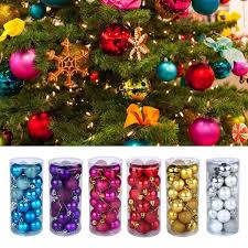 Twinkle star 100 led 49 ft star string lights, plug in fairy string lights waterproof,. Round Christmas Balls Baubles Xmas Tree Decorations Shopee Malaysia