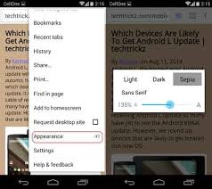 Image result for How to enable and configure reading mode?app in Android 4.4 Kitkat