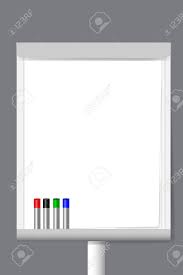 flip chart with markers and blank sheets ready for your text