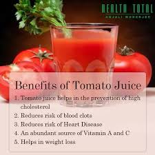 Benefits Of Tomato Juice Tomato Juice Benefits Health Health Food