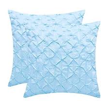 The White Petals Light Blue Couch Pillow Covers Faux Sil Https Www Amazon Com Dp B07gt5b5mc Ref Light Blue Throw Pillows Light Blue Couches Throw Pillows