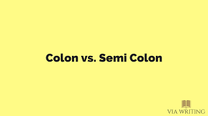 Colon vs virtus.pro icsc 9. Colon Vs Semi Colon Via Writing