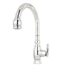 The larger faucet is the k690. Kohler Vinnata Single Handle Pull Down Sprayer Kitchen Faucet In Vibrant Polished Nickel K 690 Sn The Home Depot Kitchen Faucet Kitchen Sink Remodel Black Kitchen Faucets