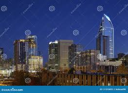 Twilight View of Downtown Charlotte, North Carolina Editorial Photo - Image  of city, charlotte: 111310451