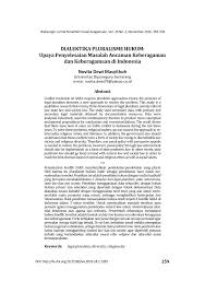 Maybe you would like to learn more about one of these? Pdf Dialektika Pluralisme Hukum Upaya Penyelesaian Masalah Ancaman Keberagaman Dan Keberagamaan Di Indonesia