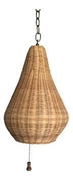 Using one not meant designed for it could using an led bulb in an enclosed fixture when it isn't designed for that may cause the bulb to overheat. 1960s Wicker Beehive Pendant Light In 2021 Pendant Light Wicker Light Fixture Wicker Light