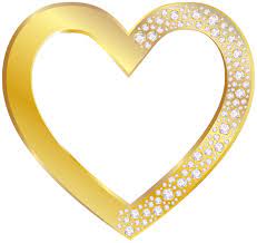 Gold Heart With Diamonds Png Clip Art Image Clip Art Free Clip Art Love Heart Images