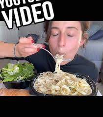 Gabby Eating Fresh Spring Rolls Mukbang