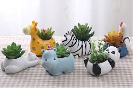 Cute Animal Shaped Succulent Planter For Home Decoration Flower Pots Succulent Pots Succulents Diy