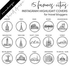 Instagram Story Highlight Icons Travel Hand Drawn Insta Etsy Instagram Story How To Draw Hands Story Highlights