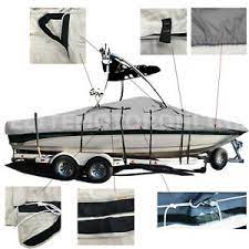 | new heavy duty boat full outboard motor engine storage canvas cover. Eliteshield Boat Covers For Sale Ebay