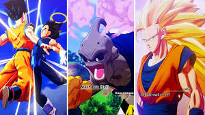 Watch goku defend the earth against evil on funimation! Dragon Ball Z Kakarot All Characters Transformation Scenes Vegito Super Bubu Majin Super Saiyan Youtube