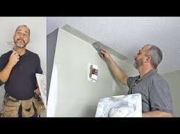 How To Add A Smooth Edge To Your Stippled Ceiling Youtube Stippled Ceiling Removing Popcorn Ceiling Popcorn Ceiling