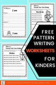 pattern writing for kindergarten a easy literacy activity to encourage young learners