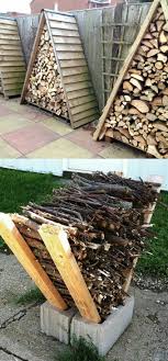 A Frame Firewood Storage Off The Ground Protective Cover Hageprosjekter Utendors Hagedesign