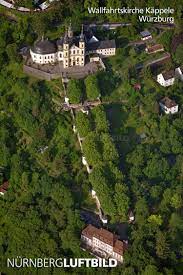 Old chapel of grace with pietà (around 1640) ceiling fresco in the choir of the chapel. Wallfahrtskirche Kappele Wurzburg
