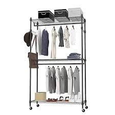 The adjustable two rod garment rack in chrome / black by whitmor, inc. Best Garment Racks Buying Guide Gistgear