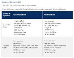 Anyone know that which hong leong bank branch open on saturday? Hong Leong Bank To Close Down 6 Outlets In Klang Valley Between May June 2021 Everydayonsales Com News