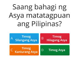 Position of hilagang asya (n 0° 37' 28.8948, e 123° 58' 30.0072) on a map. Relatibong Lokasyon Ng Pilipinas Cuestionario