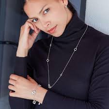 Kit Heath Sterling Silver Bevel Cirque Link Station Necklace, 30" :  Amazon.co.uk