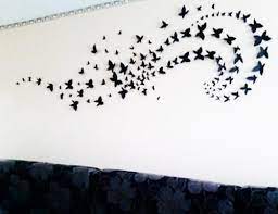 Handmade home decoration ideas with paper. Handmade Butterflies Decorations On Walls Paper Craft Ideas Handmade Home Handmade Home Decor Butterfly Decorations