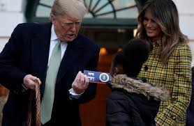 The Trumps Celebrate Halloween At The White House With Candy And Spooky Music The Washington Post