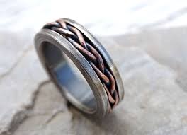 Custom Made Viking Wedding Band Braided Ring Two Tone Rustic Mens Ring Unique Mens Ring Rus Mens Wedding Bands Unique Wedding Rings Unique Unique Mens Rings
