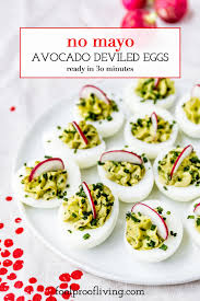 Avocado Deviled Eggs Without Mayo Recipe Avocado Deviled Eggs Deviled Eggs Recipes