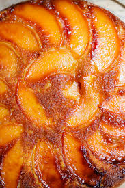 Peach Upside Down Skillet Cake With Bourbon Whipped Cream Recipe Recipe Upside Down Cake Skillet Cake Bourbon Whipped Cream