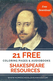 Free coloring pages for all ages: 21 Free Shakespeare Coloring Pages Audiobooks For All Ages Homeschool Giveaways