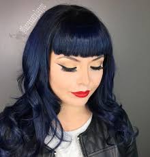 It can be tough sticking with the same hair color every single day, which is why it may be a fun idea to start experimenting with bolder shades! Choosing A Hair Color For Your Skin Tone Hair Color For Black Hair Midnight Blue Hair Blue Black Hair