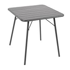 99 list list price $84.99 $ 84. Bolero Square Slatted Steel Table Grey 700mm Cs730 Buy Online At Nisbets